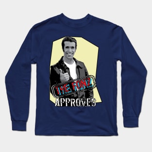 Fonzie Happy Days 1950s Retro Rockabilly Long Sleeve T-Shirt